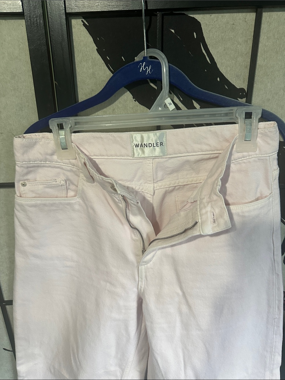 Wandler Pastel Pink High-Rise Jeans